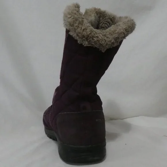 COLUMBIA - Waterproof | size 10 | Elegant Purple Faux-Fur Trim Boots - Picture 4 of 12